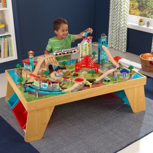 Adventure Town Railway Train Set & Table with EZ Kraft Assembly™