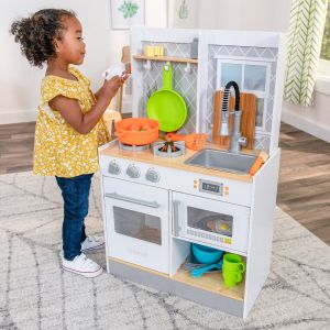 Let's Cook Wooden Play Kitchen and 21 Accessories
