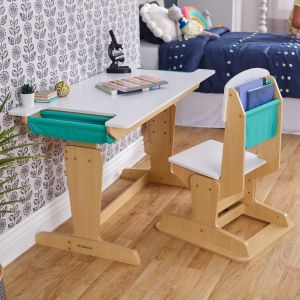 Grow Together™ Pocket Adjustable Desk and Chair - Natural