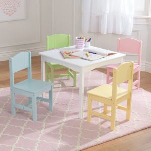 Nantucket Table & 4 Pastel Chairs