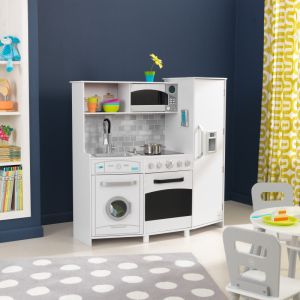 Large Play Kitchen with Lights & Sounds - White