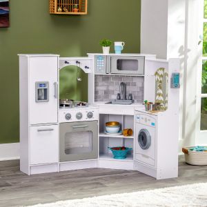 Ultimate Corner Play Kitchen with Lights & Sounds - White